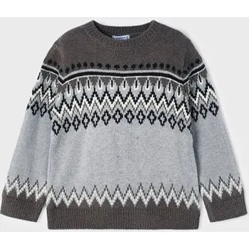 Chlapecký svetr dětský teplý svetr se vzorem Mayoral 4383-68 velikost 134