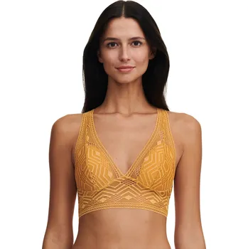 Souprava dámského spodního prádla Podprsenka bralette PASSIONATA (48J5-07), Barva oranžová, Velikost L