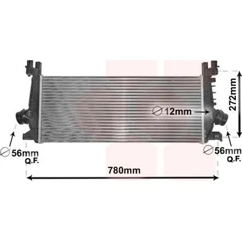 Chladič motoru Chladič turba VAN WEZEL 37004648