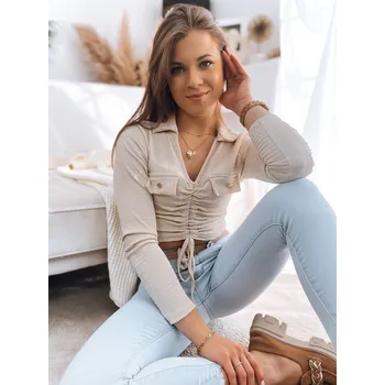 Dámská móda Dámský top DSTREET BÉŽOVÁ unisize