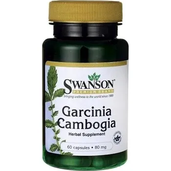 Přírodní produkt Swanson Garcinia Cambogia 5:1 Extract, 80mg, 60 kapslí