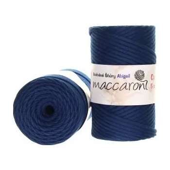 Příze Maccaroni Šňůry Abigail 5mm - 206L-01 tmavě modrá