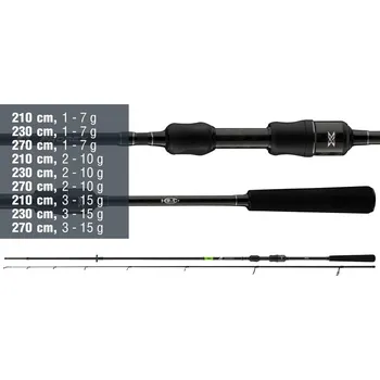 Rybářský prut Přívlačový prut Daiwa Prorex X Sensor Spin - 2,70 m, 1 - 7 g