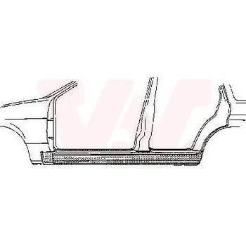 Prah karosérie Nástupní panel VAN WEZEL 3347104