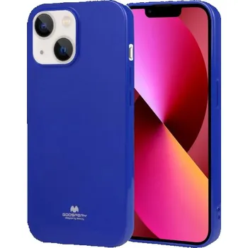 Pouzdro na mobilní telefon Goospery lesklý kryt z měkkého plastu pro iPhone 14 - modrý