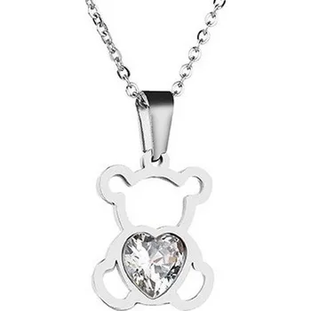 Náhrdelník Přívěskynakrk.cz Ocelový náhrdelník MEDVÍDEK