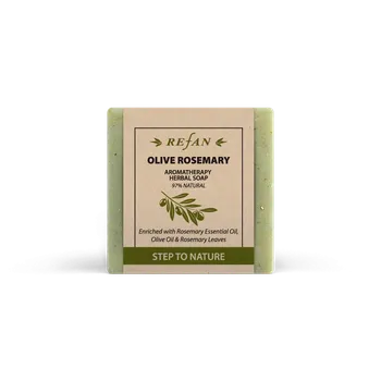 Mýdlo Refan Přírodní bylinkové mýdlo s rozmarýnem a olivovy olej 120 g