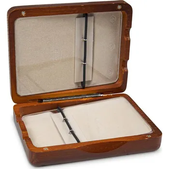 Obal pro dechový nástroj GEWA Pouzdro pro plátky Alt saxofon 6 plátkůČervenohnědě lakované 10483