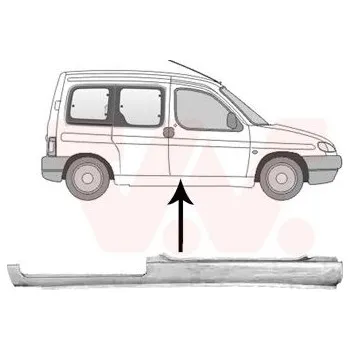 Prah karosérie Nástupní panel VAN WEZEL 0903104