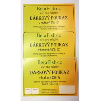 Tělový krém Betafish Dárkový poukaz 1000,-Kč