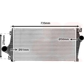 Chladič motoru intercooler 2.0 TCDi [660*345*30]