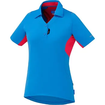 SHIMANO dres polo, dámské, lightning modrá, L