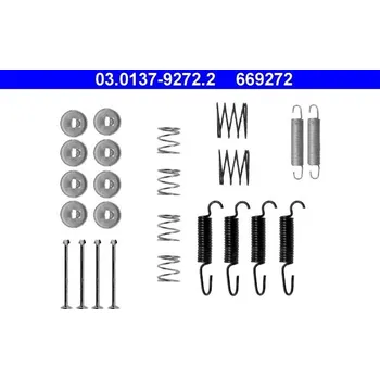 Brzdový systém Sada příslušenství, parkovací brzdové čelisti ATE 03.0137-9272.2