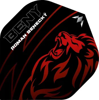 Příslušenství pro šipky Mission Letky Solo - Roman Benecký - Black & Red F3933