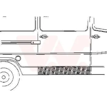Příslušenství karosérie Boční stěna VAN WEZEL 3070110