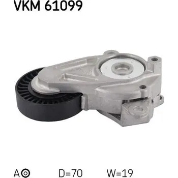 Napínák, žebrovaný klínový řemen SKF VKM 61099