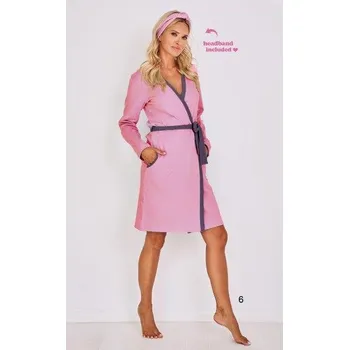 Dámské noční prádlo Dámský župan 2570/5, růžová, velikost S