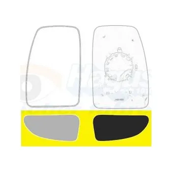 Autosklo Sklo do zrcátka, vnější zrcátko VAN WEZEL 3799833