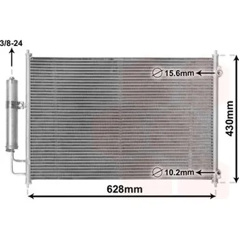 Výparník klimatizace Kondenzátor, klimatizace VAN WEZEL 13005328