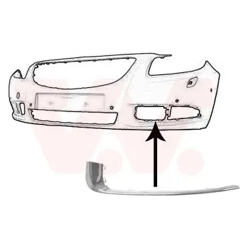 Lišta karosérie Ozdobná / ochranná lišta, nárazník VAN WEZEL 3850581