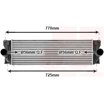 Chladič motoru Chladič turba VAN WEZEL 30004582