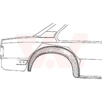 Příslušenství karosérie Podběh kola VAN WEZEL 3766346