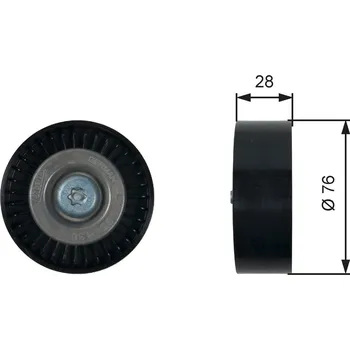 Vratná/vodicí kladka, klínový žebrový řemen GATES T36423
