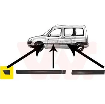 Blatník karosérie Ozdobná / ochranná lišta, blatník VAN WEZEL 4051421