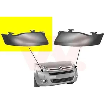 Nárazník Lišta světlometu VAN WEZEL 0905512