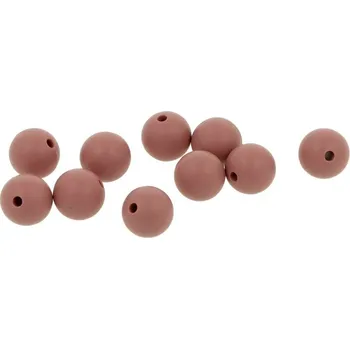 Příze Silikonový korálek 12mm Popelavě růžový (Silikonový korálek 12mm Popelavě růžový)