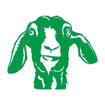 Samolepící dekorace Koza 003 pravá (12 - zelená) SAMOLEPKA NA AUTO, NÁLEPKA, FÓLIE, POLEP, TUNING, VLASTNÍ TEXT, TISK, AUTOSAMOLEPKY.cz, POLEPY, OBRÁZEK, LOGO, 3D STICKERS