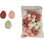 Pro Háčkování Dekorační růžová vajíčka s peříčky, 24 ks