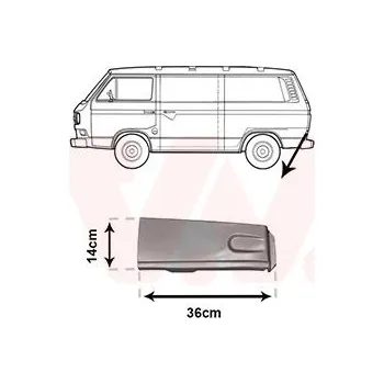 Příslušenství karosérie Boční stěna VAN WEZEL 5870133