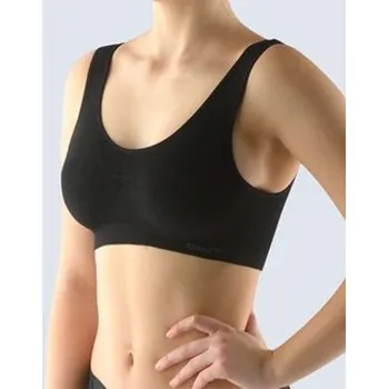 Podprsenka Podprsenka Top se širokými ramínky bambus Černá GINA Velikost: XL/2XL