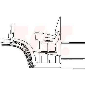 Blatník karosérie Blatník VAN WEZEL 3070155