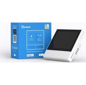 vypínač Sonoff NSPanel Bílý (Dvoutlačítkový vypínač a multifunkční LCD panel)