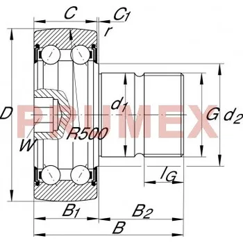 INA KR 5203 2RS kladka snímací