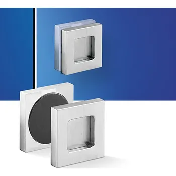 Nábytkové kování ACT SERVIS ACT - Mušle na sklenené posuv. dveře 70x70mm