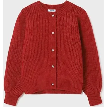 Dívčí svetr dívčí červený propínací svetřík Mayoral 7376-61 velikost 158