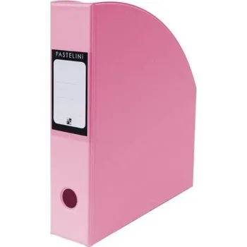 Archivační box Stojan na časopisy Pastelini A4, růžový