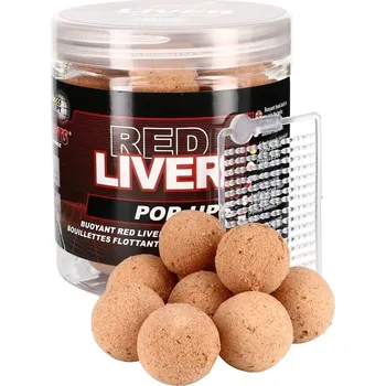Návnadové aroma Starbaits Plovoucí Boilies Red Liver 80 g 14 mm