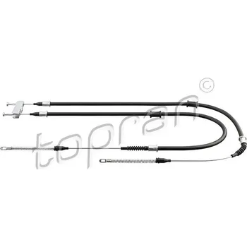 Brzdový systém Tažné lanko, parkovací brzda, , 0522600, 0522640, 522600, 522640, 90373856, 90538629, TOPRAN, 200 872