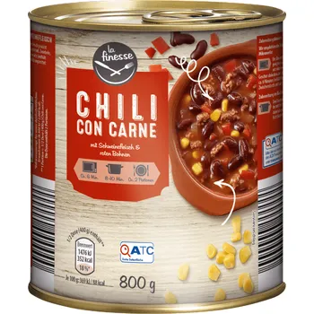 Hotové jídlo La Finesse Chili con Carne 800g
