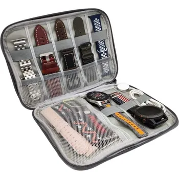 Příslušenství k chytrým hodinkám Voděodolné cestovní pouzdro na řemínky a další příslušenství - Šedé