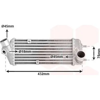 Chladič motoru Chladič turba VAN WEZEL 82004235