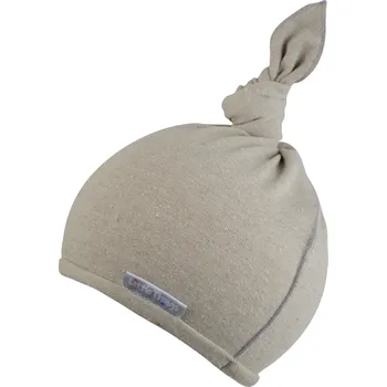 Kojenecká čepice béžová kojenecká čepička z recyklovaného úpletu