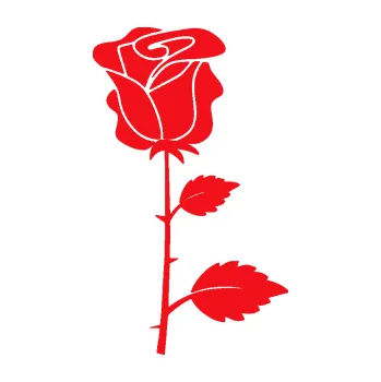 Samolepící dekorace SAMOLEPKA Růže 007 pravá (10 - červená) NA AUTO, NÁLEPKA, FÓLIE, POLEP, TUNING, VLASTNÍ TEXT, TISK, AUTOSAMOLEPKY.cz, POLEPY, OBRÁZEK, LOGO, SAMOLEPKY