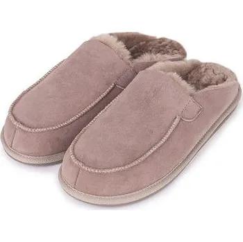 Pánské pantofle Vlnka Pánské kožené pantofle s ovčí vlnou Erik béžová velikost obuv dospělí 43