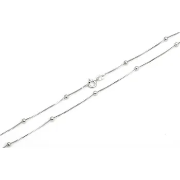 Řetízek Stříbrný kuličkový řetízek 50 cm STRR0416F