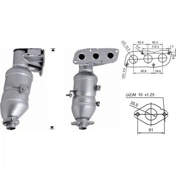 Katalyzátor Magnaflow Katalyzátor na CITROËN PEUGEOT TOYOTA